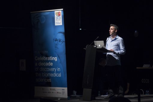 David Vilchez, guanyador del "Premi Alumni a l'Excel.lència" (M. Minocri, IRB Barcelona)