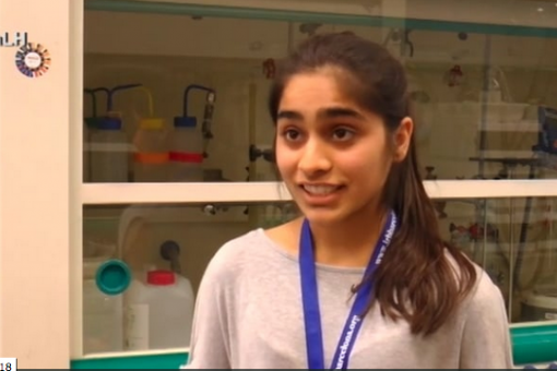 Harkan Kaur, student from the "Crazy About Biomedicine" programme