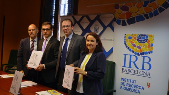 A moment during the presentation of the "Vi per Vida" initiative during the press conference